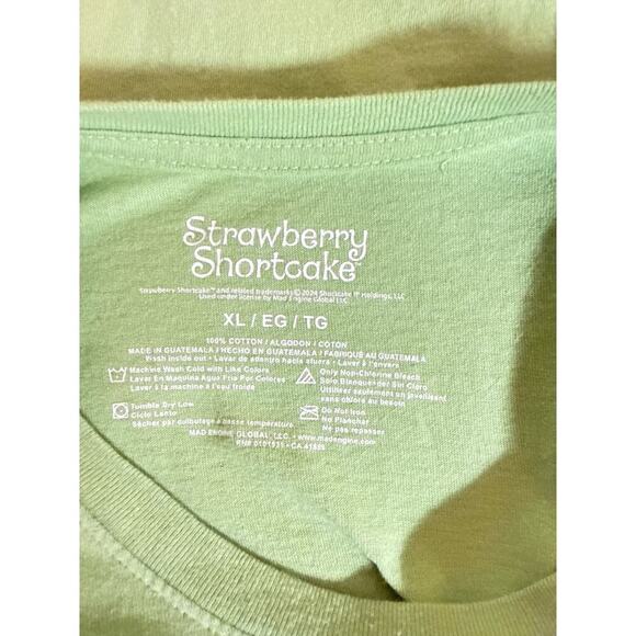 Strawberry Shortcake Women Kindness Helps Friendship Grow T-Shirt Size XL Green - Picture 8 of 8